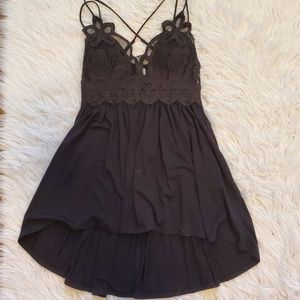 XL lace strappy tunic